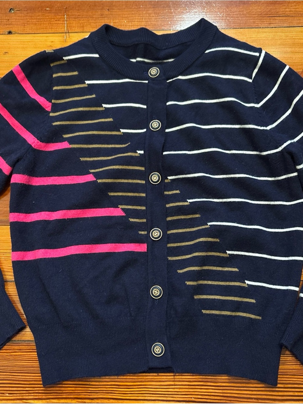 CHANEL 20C CASHMERE STRIPED Cardigan RUNWAY SWEATER